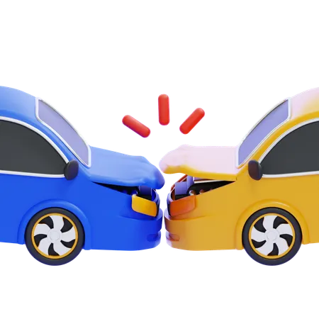 Car Crash  3D Icon