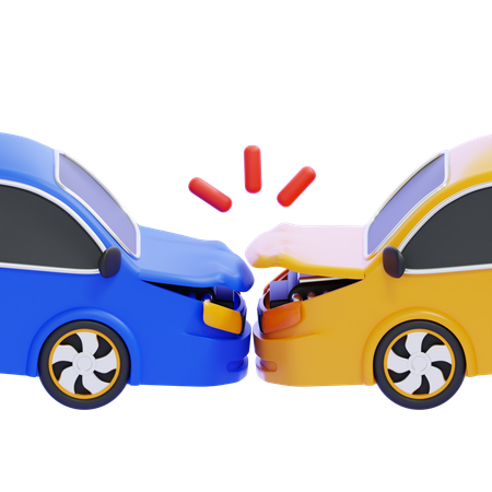 Car Crash  3D Icon