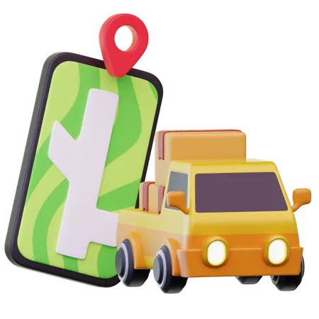 Car Delivery  3D Icon