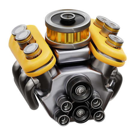 Car Engine  3D Icon