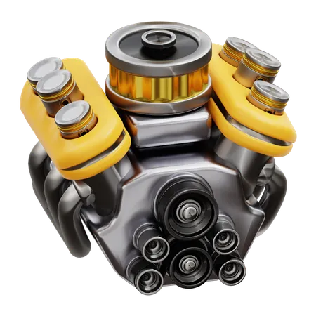 Car Engine  3D Icon