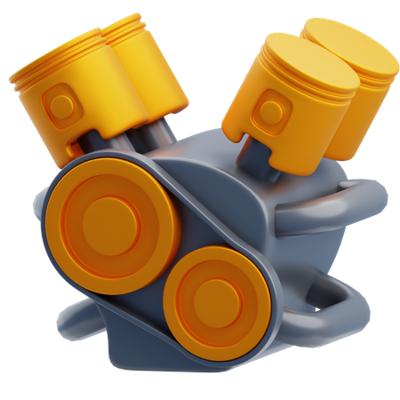 Car Engine  3D Icon