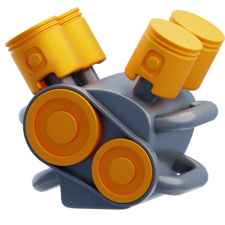 Car Engine  3D Icon