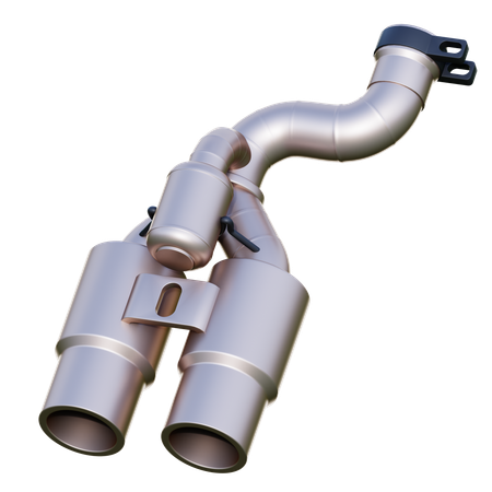 Car Exhaust  3D Icon