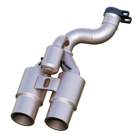 Car Exhaust  3D Icon