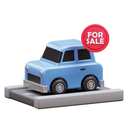 Car For Sale  3D Icon