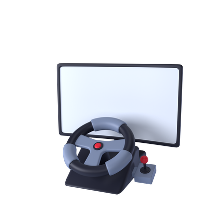 자동차 게임  3D Icon