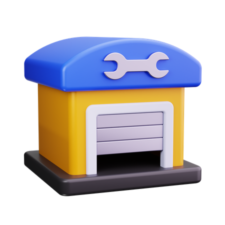 Car Garage  3D Icon