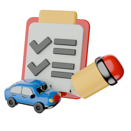 Car Inspection  3D Icon