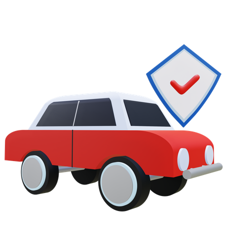 자동차 보험  3D Icon