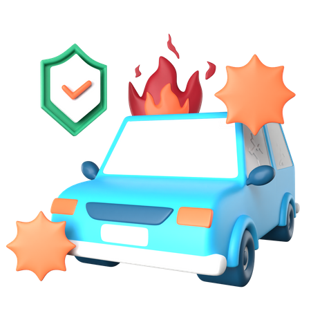 Car Insurance  3D Icon