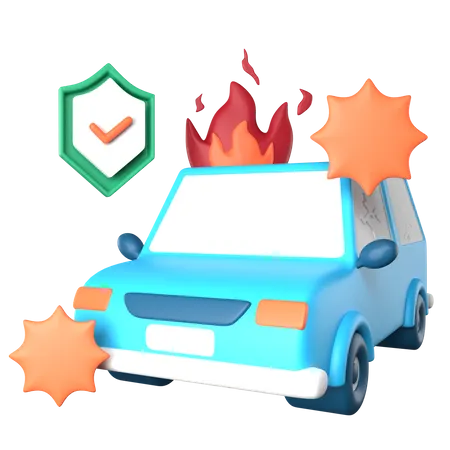 Car Insurance  3D Icon