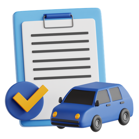 Car Insurance  3D Icon