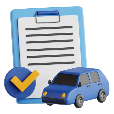 Car Insurance  3D Icon