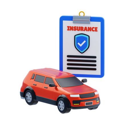 Car Insurance  3D Icon