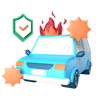 car insurance 3d logo