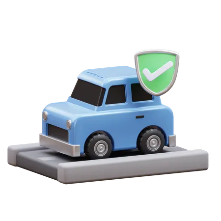 Car Insurance 3 D Illustration 3D Icon