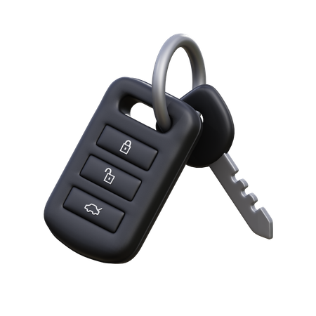 Car Key 3D Icon