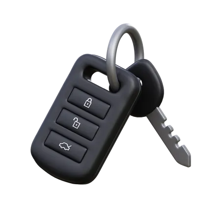 Car Key 3D Icon