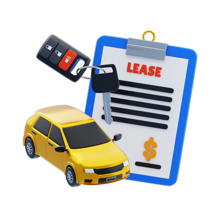 Car Leasing  3D Icon