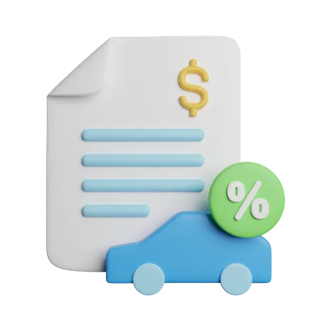 Car Loan  3D Icon