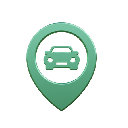 Car location  3D Icon