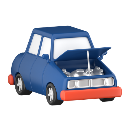 Car Machine Service  3D Icon