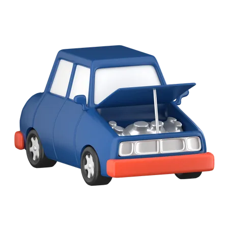 Car Machine Service  3D Icon