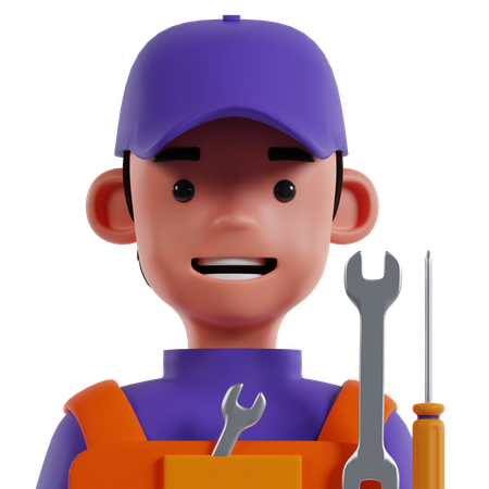 Car Mechanic  3D Icon