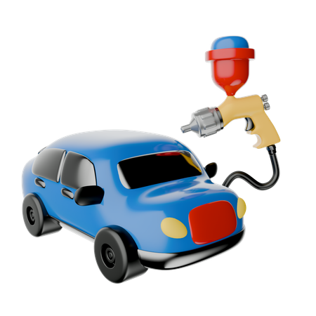 Car Painting  3D Icon