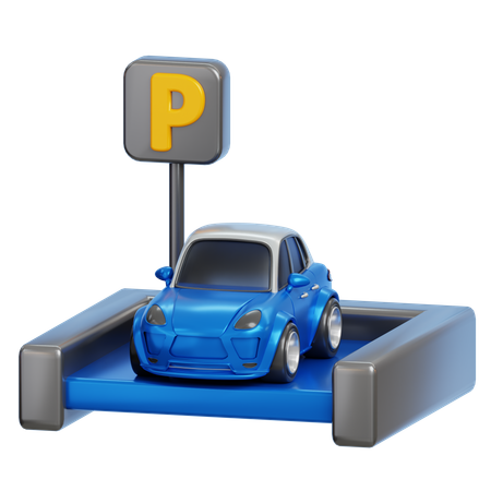 Car Parking  3D Icon