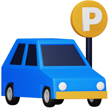 Car Parking  3D Icon