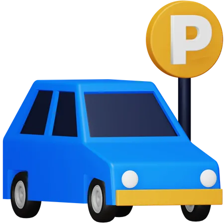 Car Parking  3D Icon