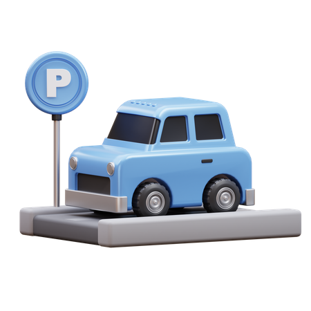 Car Parking  3D Icon