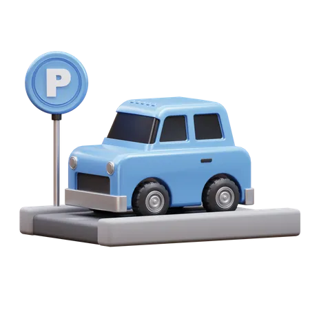 Car Parking  3D Icon