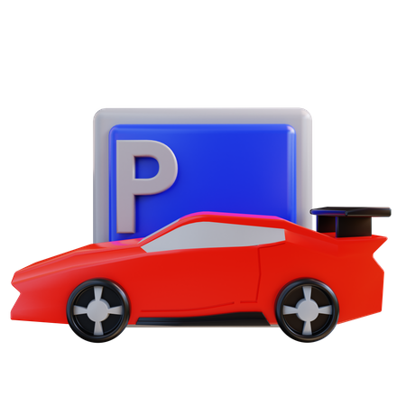 Car Parking  3D Icon