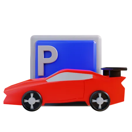 Car Parking  3D Icon