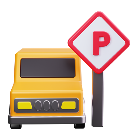 Car Parking  3D Icon