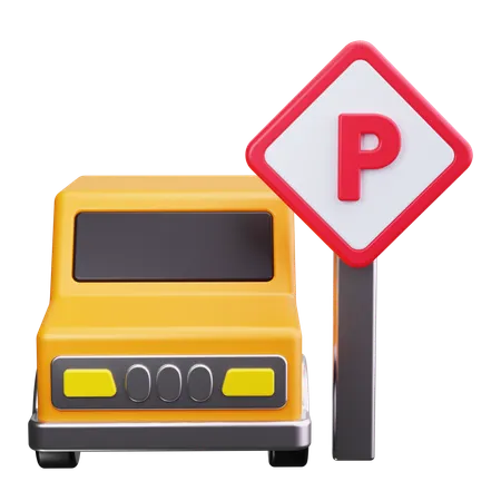 Car Parking  3D Icon