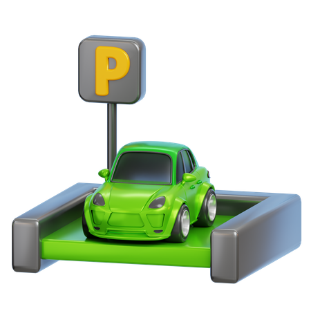 Car Parking  3D Icon