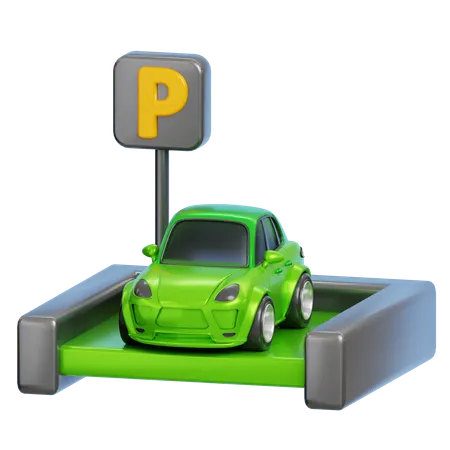 Car Parking  3D Icon
