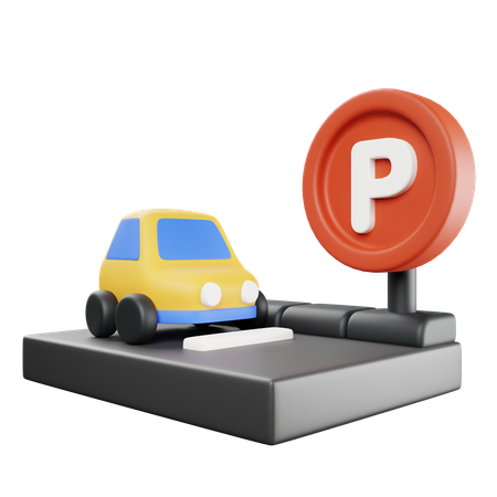 Car Parking  3D Icon