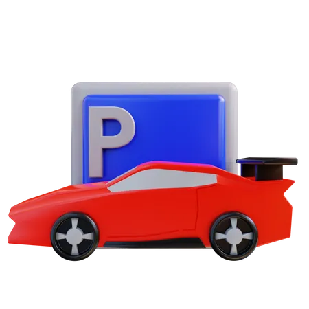 Car Parking 3D Icon