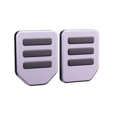 Car Pedal  3D Icon