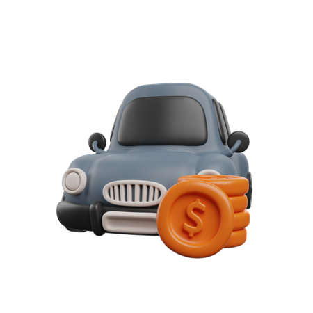 車の価格  3D Icon