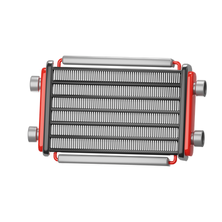 Car Radiator  3D Icon