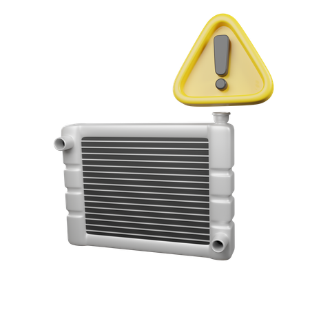 Car Radiator Warning  3D Icon