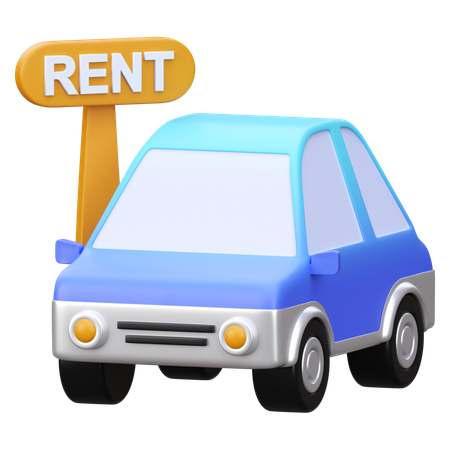 Car Rent  3D Icon