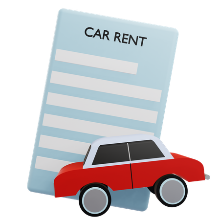 Car Rental  3D Icon