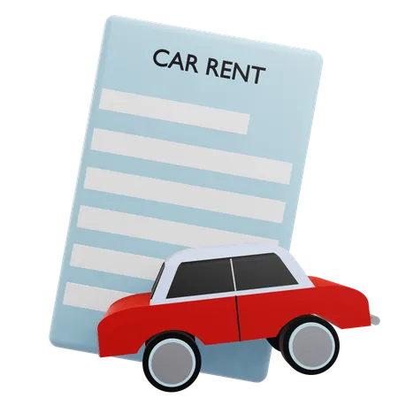 Car Rental  3D Icon